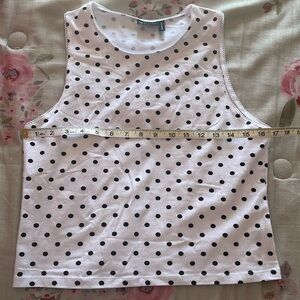 Polka dot tank top